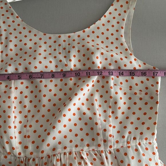 Anthropologie Moulinette Soeurs Silk Polka Dot Fit & Flare Retro Dress Size 6. - Picture 7 of 12